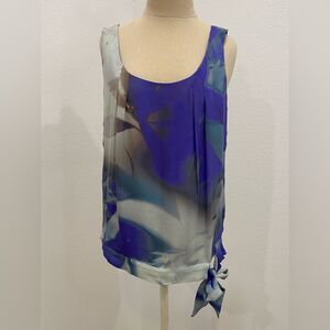 Coeur Le Roi Womens Sleeveless 100% Silk Blouse Top Size 10